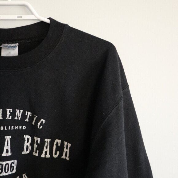 Virginia Beach Women's Sz M Navy Blue Casual Crewneck Pullover Stretch Sweater - Picture 5 of 12